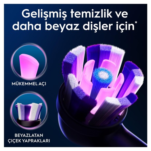 Oral-B iO Radiant White Beyaz Diş Fırçası Yedek Başlığı 4 lü
