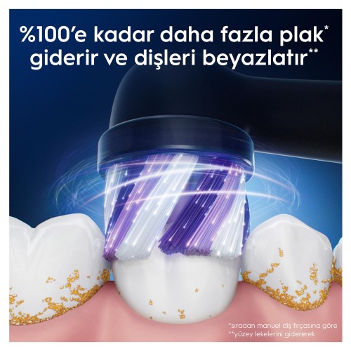 Oral-B iO Radiant White Beyaz Diş Fırçası Yedek Başlığı 4 lü