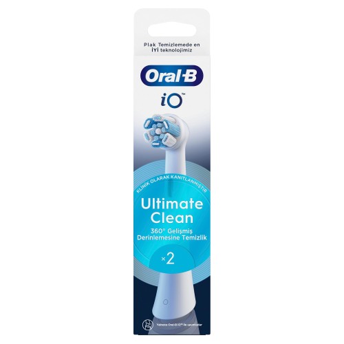 Oral-B iO Ultimate Clean Beyaz Diş Fırçası Yedek Başlığı 2 li
