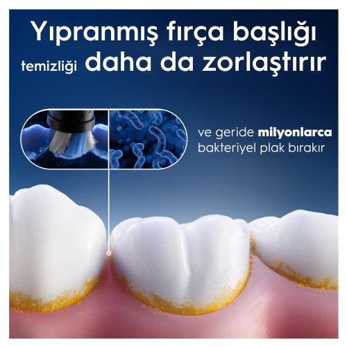 Oral-B iO Ultimate Clean Siyah Diş Fırçası Yedek Başlığı 2 li