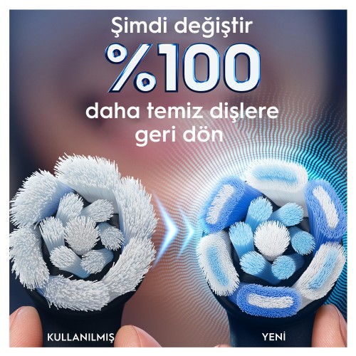 Oral-B iO Ultimate Clean Siyah Diş Fırçası Yedek Başlığı 2 li