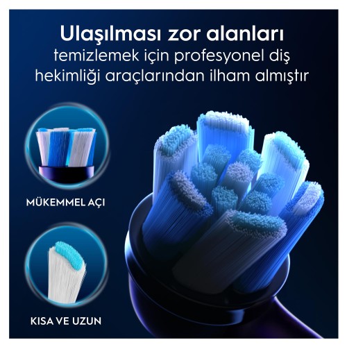 Oral-B iO Ultimate Clean Siyah Diş Fırçası Yedek Başlığı 2 li