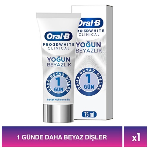 Oral-B Pro 3D White Clinical Yoğun Beyazlık Diş Macunu 75 ml