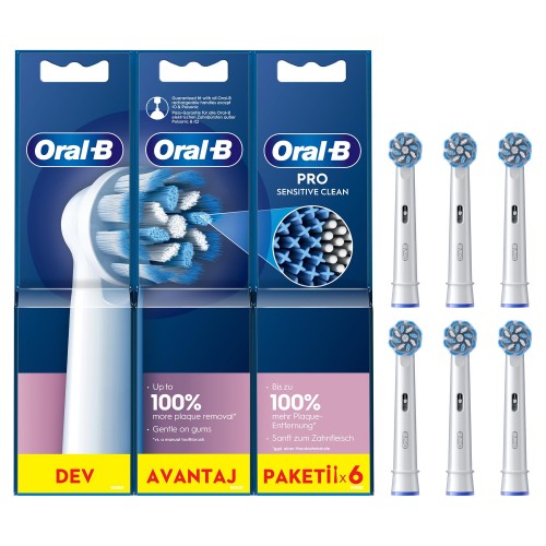 Oral-B Pro Sensitive Clean Diş Fırçası Yedek Başlığı 6 lı
