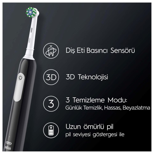 Oral-B Pro Series 1 Şarjlı Diş Fırçası - Siyah Oral-B Pro Series 1 Şarjlı Diş Fırçası - Siyah