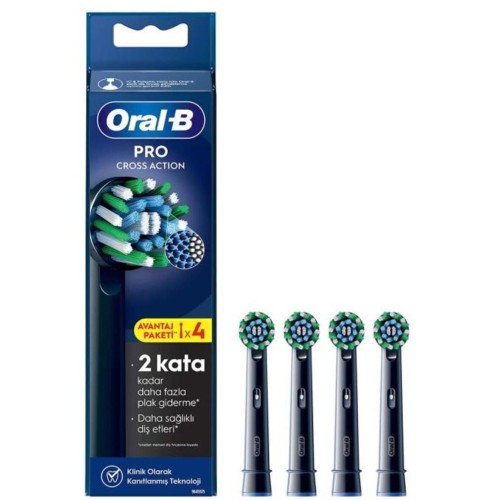 Oral-B Şarjlı Diş Fırçası Yedek Başlığı Cross Action X-Filament 4 lü