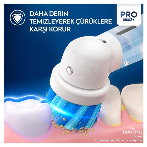 Oral-B Vitality Pro Lion King Özel Seri Çocuklar İçin Şarj Edilebilir Diş Fırçası