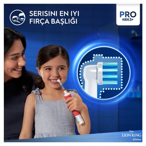 Oral-B Vitality Pro Lion King Özel Seri Çocuklar İçin Şarj Edilebilir Diş Fırçası