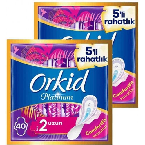 Orkid Platinum Uzun Cesaret Paketi 40 lı x 2 Adet