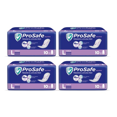 Prosafe Multiped Lohusa & Mesane Pedi Yoğun Büyük Boy 10 lu x 4 Adet