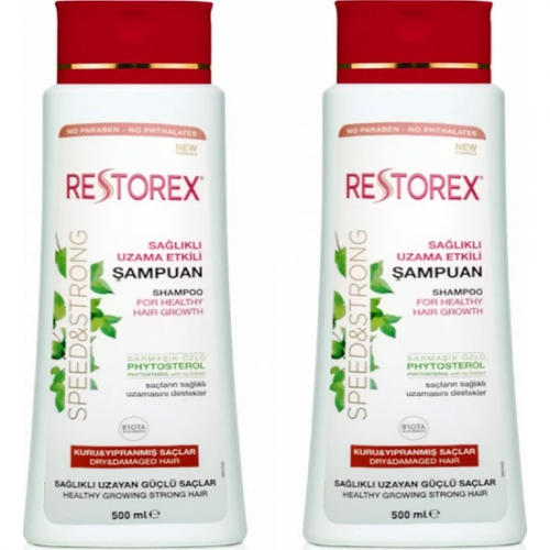 Restorex Kuru ve Yıpranmış Saçlar için Şampuan 500 ml x 2 Adet