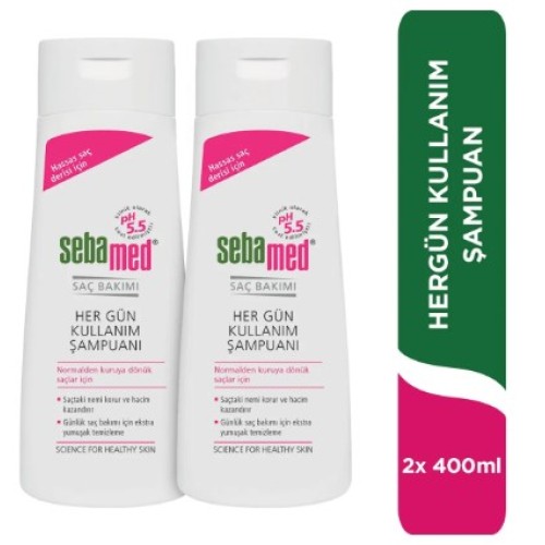 Sebamed Şampuan Hergün Kullanım 400 ml x 2 Adet