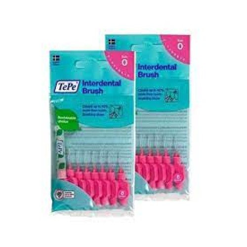 Tepe Interdental Brush Arayüz Fırçası Pembe 0.4 mm 8 li x 2 Adet
