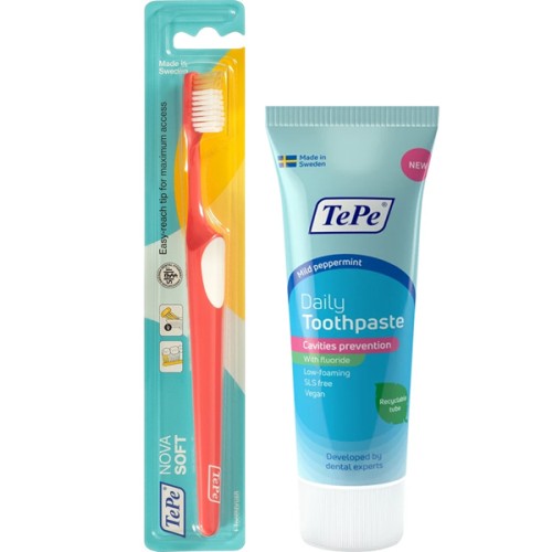 Tepe Nova Soft Yumuşak Diş Fırçası ve Diş Macunu