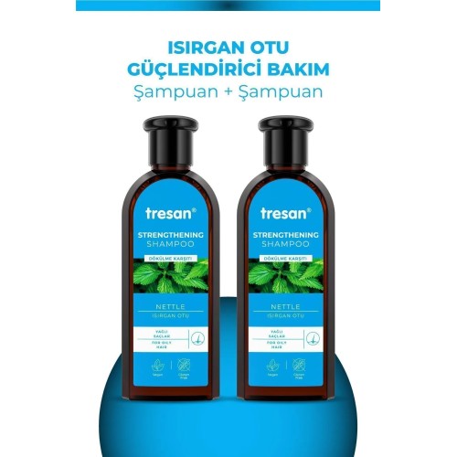 Tresan Isırgan Otu Bakım Şampuanı Yağlı Saçlar İçin 300 ml 2 li