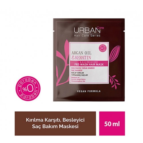 Urban Care Argan Oil & Keratin Saç Bakım Maskesi 50 ml