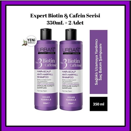 Urban Care Expert Biotin & Caffein Şampuan 350 ml x 2 Adet