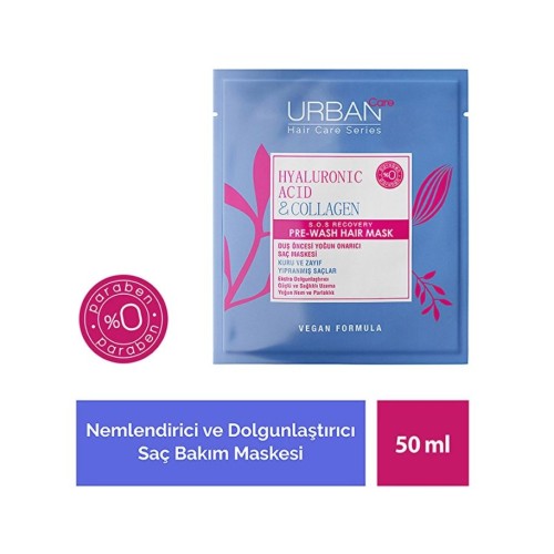 Urban Care Hyaluronic Acid & Collagen Saç Bakım Maskesi 50 ml