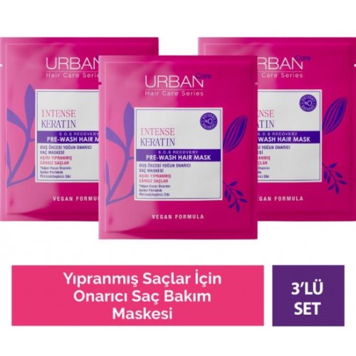 Urban Care Intense Keratin Saç Bakım Maskesi 50 ml x 3 Adet