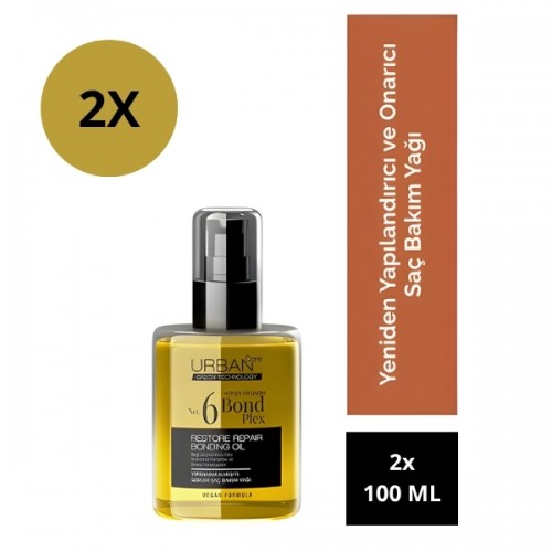 Urban Care No.6 Bond Plex Restore Repair Saç Bakım Yağı 100 ml x2 Adet Urban Care No.6 Bond Plex Restore Repair Saç Bakım Yağı 100 ml x2 Adet