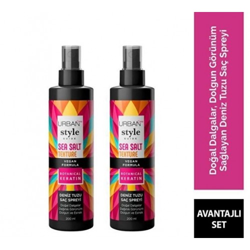 Urban Care Style Guide Deniz Tuzu Etkili Saç Spreyi 200 ml x 2 Adet