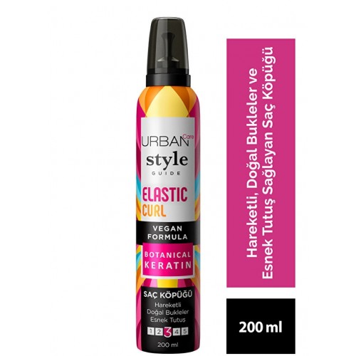 Urban Care Style Guide Elastic Curl Esnek Tutuş Saç Köpüğü 200 ml