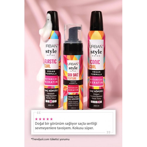 Urban Care Style Guide Iconic Curl Esnek Tutuş Saç Köpüğü 200 ml Urban Care Style Guide Iconic Curl Esnek Tutuş Saç Köpüğü 200 ml