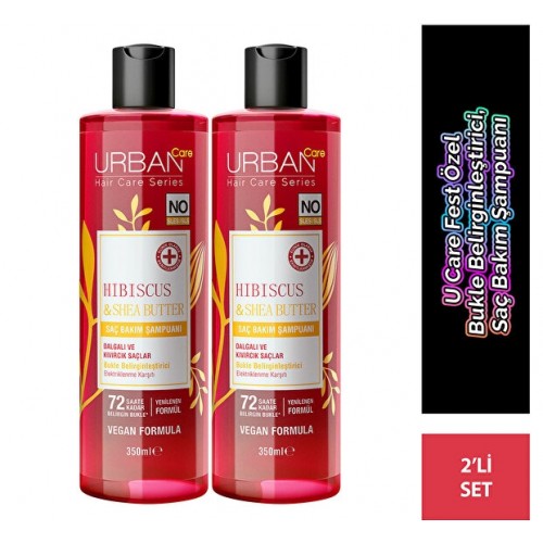 Urban Care Twisted Curls Bukle Belirginleştiri Bakım Şampuan 350 ml x 2 Adet
