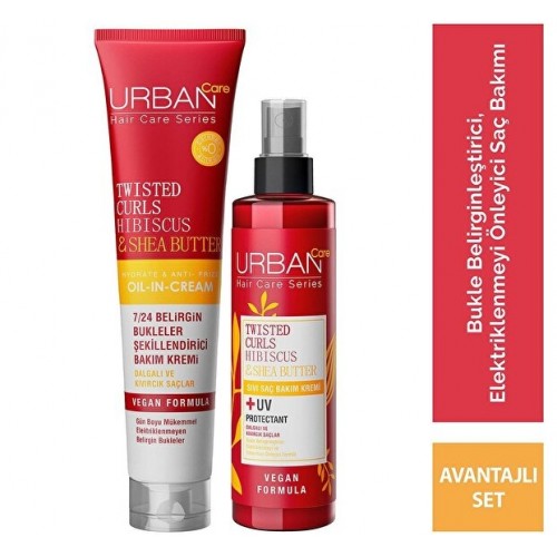 Urban Care Twisted Curls Hibiscus & Shea Butter Saç Bakım Seti