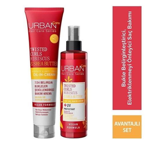 Urban Care Twisted Curls Hibiscus & Shea Butter Saç Bakım Seti