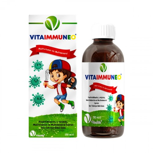 Vitalife Vitaimmuneo Multivitamin ve Multimineral İçeren Şurup 150 ml