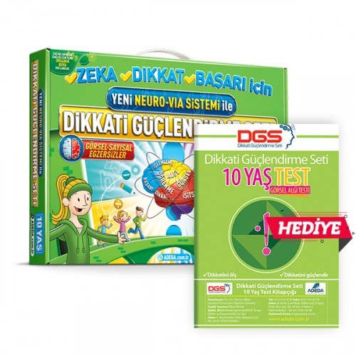 Adeda Neuro Via Dikkati Güçlendirme Seti 10 Yaş ve Görsel Dikkat Testi - Osman Abalı