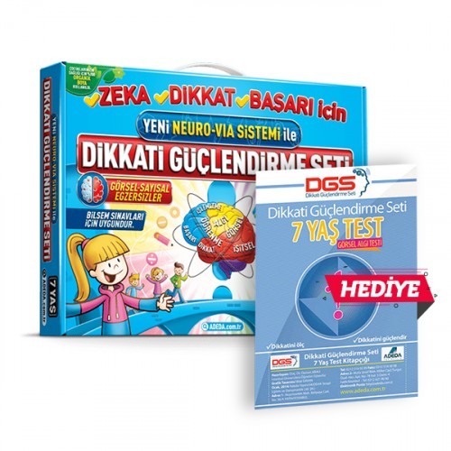 Adeda Neuro Via Dikkati Güçlendirme Seti 7 Yaş ve Görsel Dikkat Testi - Osman Abalı