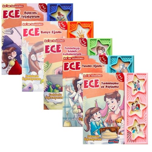 Ece'nin Serüvenleri Eğitici Sesli Kitap Seti (5 Kitap) - Kolektif