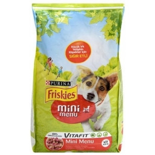 Friskies Mini Menü Sığır Etli ve Sebzeli Yetişkin Köpek Maması 1,5 kg