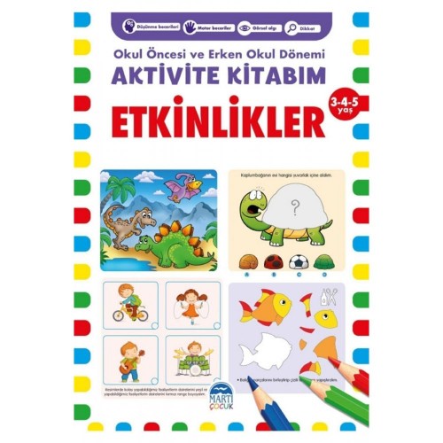 Martı-Aktivite Kitabım-Etkinlikler 3-4-5 - Kolektif