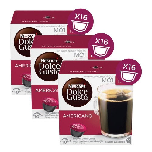 Nescafe Dolce Gusto Coffee Americano 16 Kapsül x 3 Adet