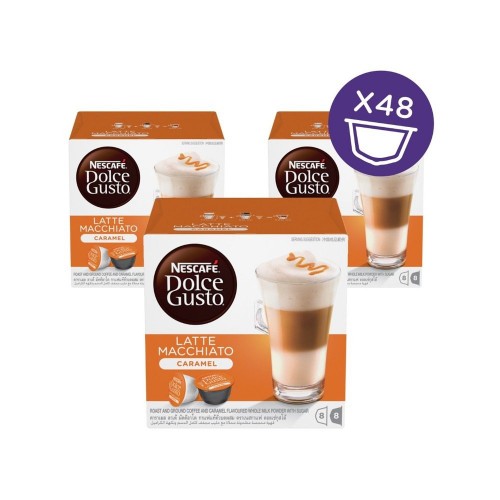 Nescafe Dolce Gusto Coffee Caramel Latte Macchiato 16 Kapsül x 3 Adet