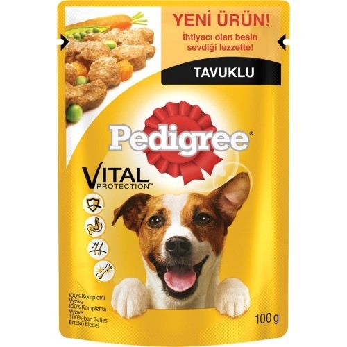 Pedigree Yetişkin Tavuklu Köpek Pouch 100 gr