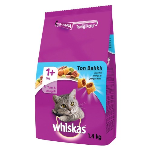 Whiskas Ton ve Sebze Kuru Kedi Maması 1,4 kg