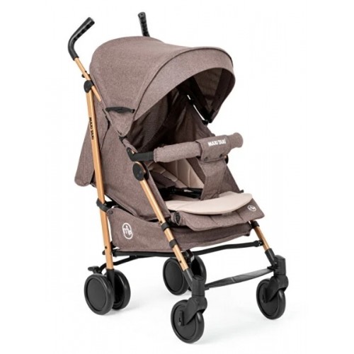 Maxi Taxi Floki Tam Yatar Baston Bebek Arabası - Kahve