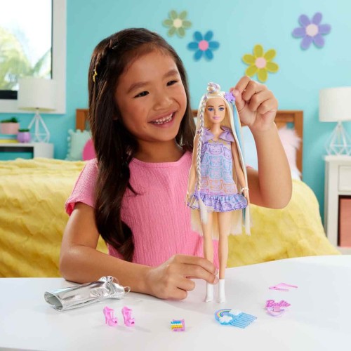 Barbie Upuzun Muhteşem Saçlı Bebekler Saç Tasarım Oyunu JCT72