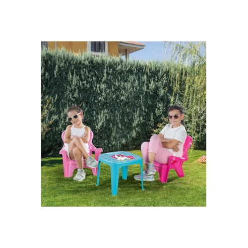 Dolu Unicorn Masa ve 2 li Sandalye Seti 2503 Fiyatı - Happy.com.tr