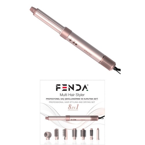 Fenda Profosyonel 8in1 Saç Şekillendirme ve Kurutma Seti