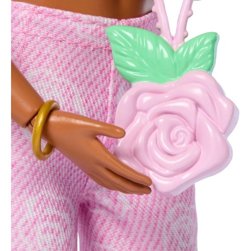 Barbie Deluxe Style Pembe Kot Pantolonlu Esmer JJN72