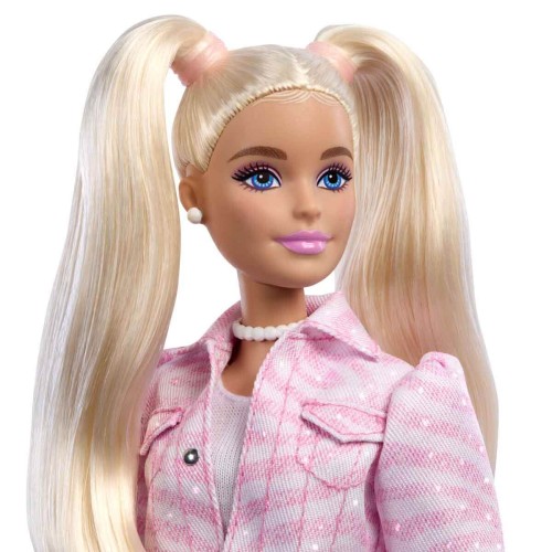 Barbie Deluxe Style Pembe Ceketli Bebek JJN69