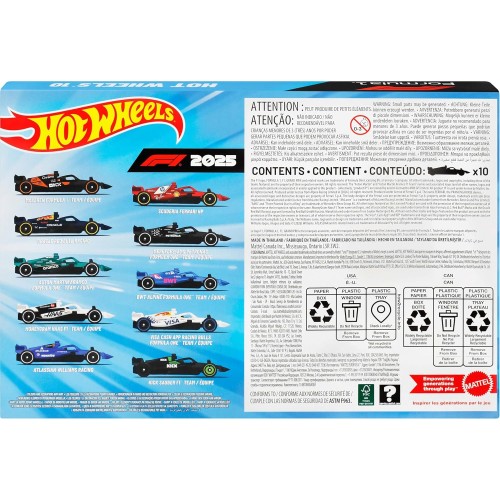 Hot Wheels Formula 1 10'lu Araba Seti JMM24 Hot Wheels Formula 1 10'lu Araba Seti JMM24
