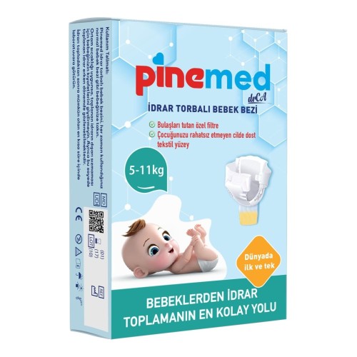 Pinemed İdrar Torbalı Bebek Bezi 5-11 kg Medium 2 Adet