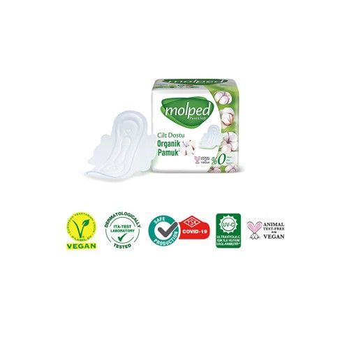 Molped Pure Soft Mega Hijyenik Ped Gece Ultra 30 lu x 4 Adet