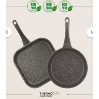 Thermoad Tava Seti Frapan Serisi 2 Parça Gri 26-28 cm